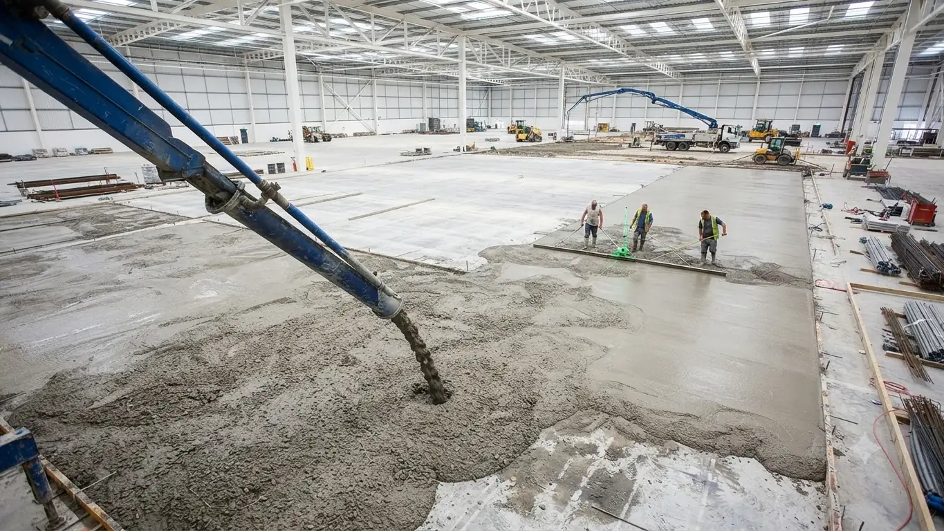 Realizacja FLOWTEX Polska — Betonowe posadzki przemysłowe